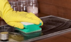 Cleaning glass-ceramic cooktop